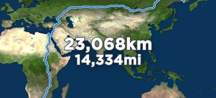 Die längste laufbare Strecke der Welt ist 23.000 Kilometer lang - MYLAUF